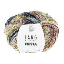 Lang Yarns - Fiesta Fv. 03 Gul/Mrk Bl/Rose/Beige