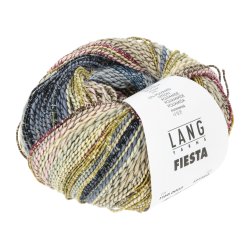 Lang Yarns - Fiesta Fv. 03 Gul/Mrk Bl/Rose/Beige