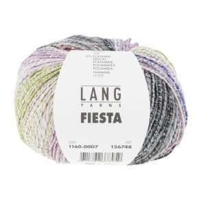 Lang Yarns - Fiesta Fv. 07 R�d/Lilla/Gr�n//Gr�