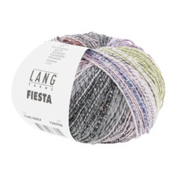 Lang Yarns - Fiesta Fv. 07 R�d/Lilla/Gr�n//Gr�