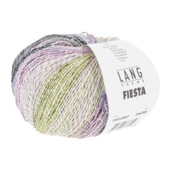Lang Yarns - Fiesta Fv. 07 R�d/Lilla/Gr�n//Gr�