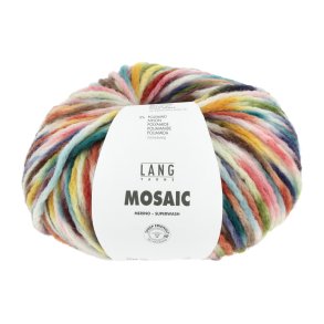 Lang Yarns - Mosaic Fv. 03 Petrol/Lilla/Rose/Brun