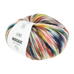Lang Yarns - Mosaic Fv. 03 Petrol/Lilla/Rose/Brun