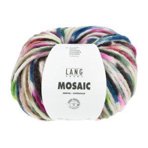 Lang Yarns - Mosaic Fv. 07 Bl/Grn/Pink/Brun