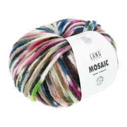 Lang Yarns - Mosaic Fv. 07 Bl/Grn/Pink/Brun