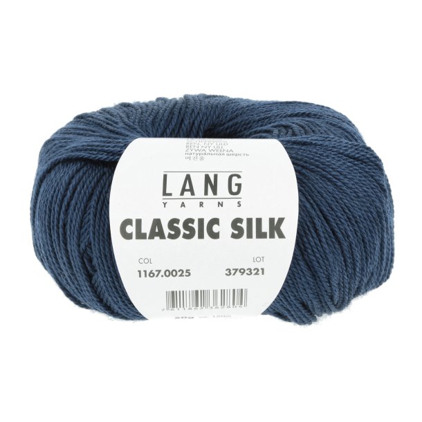 Lang Yarns - Classic Silk Fv. 25 Marine Bl