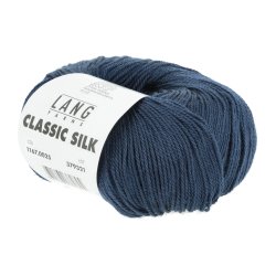 Lang Yarns - Classic Silk Fv. 25 Marine Bl�