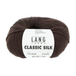 Lang Yarns - Classic Silk Fv. 68 M�rk Brun