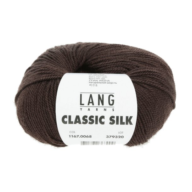 Lang Yarns - Classic Silk Fv. 68 Mrk Brun