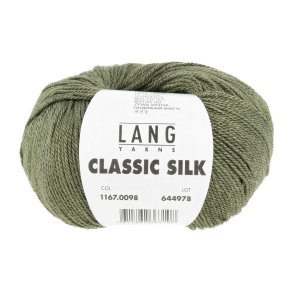 Lang Yarns - Classic Silk Fv. 98 M�rk Oliven