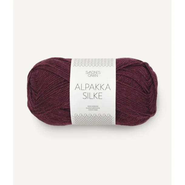Sandnes - Alpakka silke Fv. 4372 Dyp Burgunder
