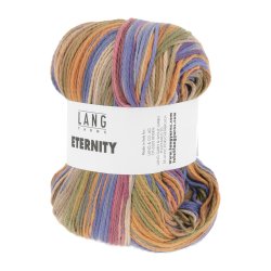 Lang Yarns - Eternity Fv. 03 Orange/Oliven/Periwinkle Multi