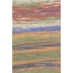 Lang Yarns - Eternity Fv. 03 Orange/Oliven/Periwinkle Multi