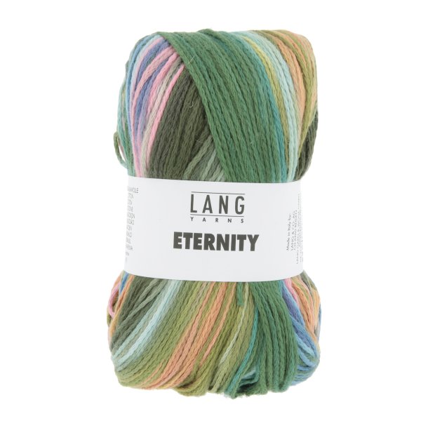 Lang Yarns - Eternity Fv. 05 Gr�n/oliven Salmon Multi
