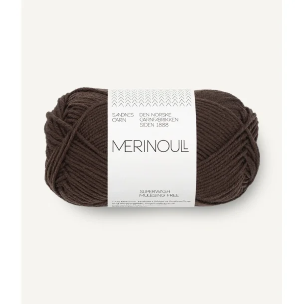 Sandnes - Merino Ull Fv. 3081 Dark Brown