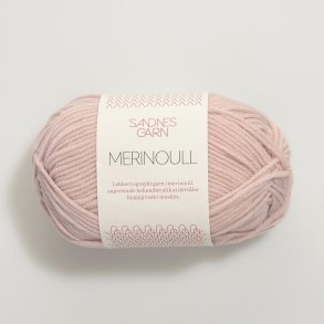 Sandnes - Merino Ull Fv. 3511 Pudder Rosa.