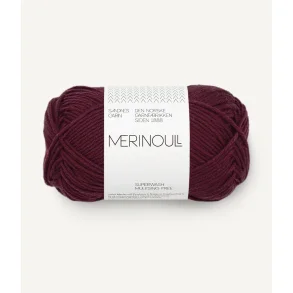 Sandnes - Merino Ull Fv. 4372 Dyb Burgunder.