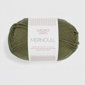 Sandnes - Merino Ull Farve 9364 Oliven Grn.
