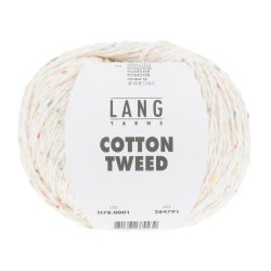 Lang Yarns - Cotton Tweed Fv. 01 Hvid