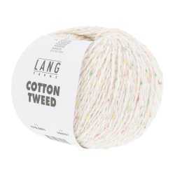 Lang Yarns - Cotton Tweed Fv. 01 Hvid