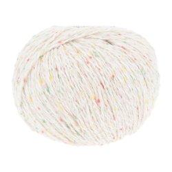 Lang Yarns - Cotton Tweed Fv. 01 Hvid