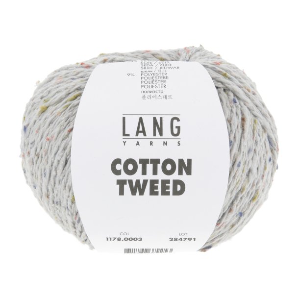 Lang Yarns - Cotton Tweed Fv. 03 Lys Gr�