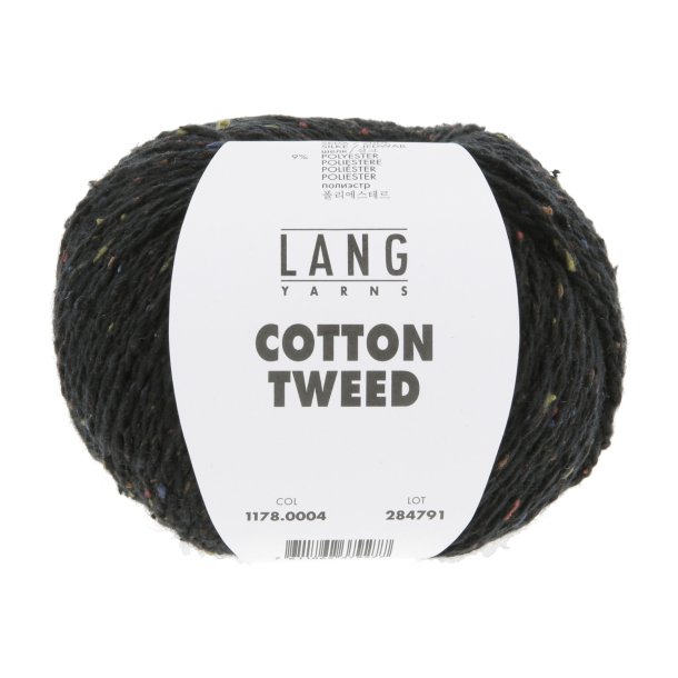 Lang Yarns - Cotton Tweed Fv. 04 Sort
