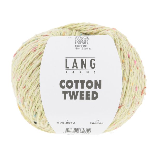 Lang Yarns - Cotton Tweed Fv. 16 Lys gr�n