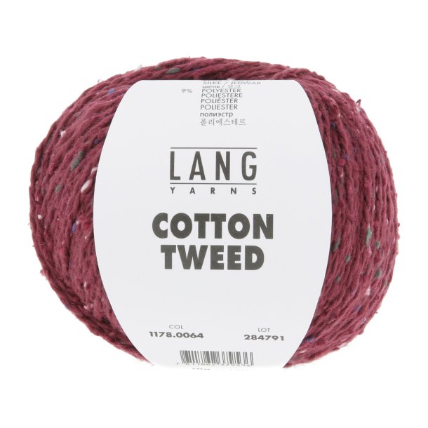 Lang Yarns - Cotton Tweed Fv. 64 Bordeaux