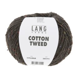 Lang Yarns - Cotton Tweed Fv. 68 M�rk Brun
