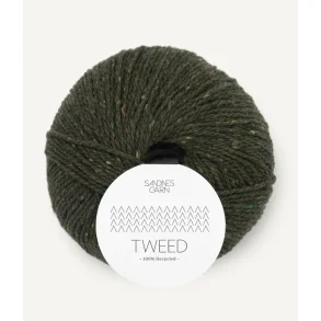 Sandnes - Tweed Recycled Fv. 9585 Oliven Grn