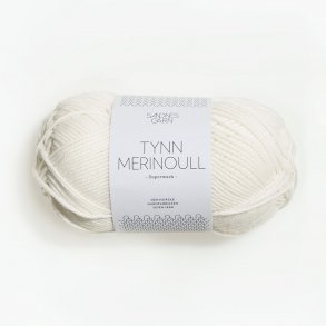 Sandnes - Tynn Merinoull Fv. 1001 Hvid