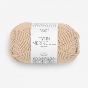 Sandnes - Tynn Merinoull Farve 2125 Sandfarvet