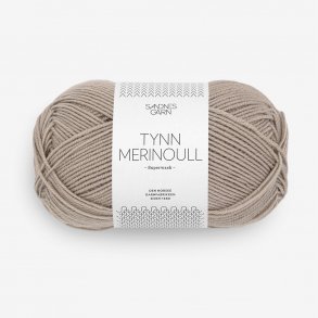 Sandnes - Tynn Merinoull Fv. 2550 Lys Eikentt / Agern