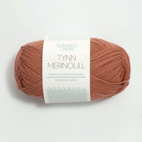 Sandnes - Tynn Merinoull Farve. 3834 Lys Terracotta