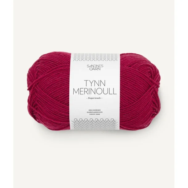 Sandnes - Tynn Merinoull Fv. 4255 Rumba Red