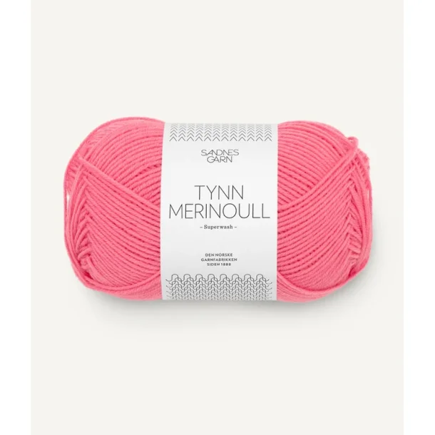 Sandnes - Tynn Merinoull Fv. 4315 Bubblegum Pink