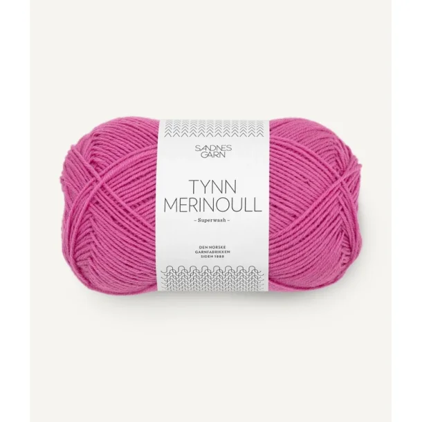 Sandnes - Tynn Merinoull Fv. 4628 Magenta