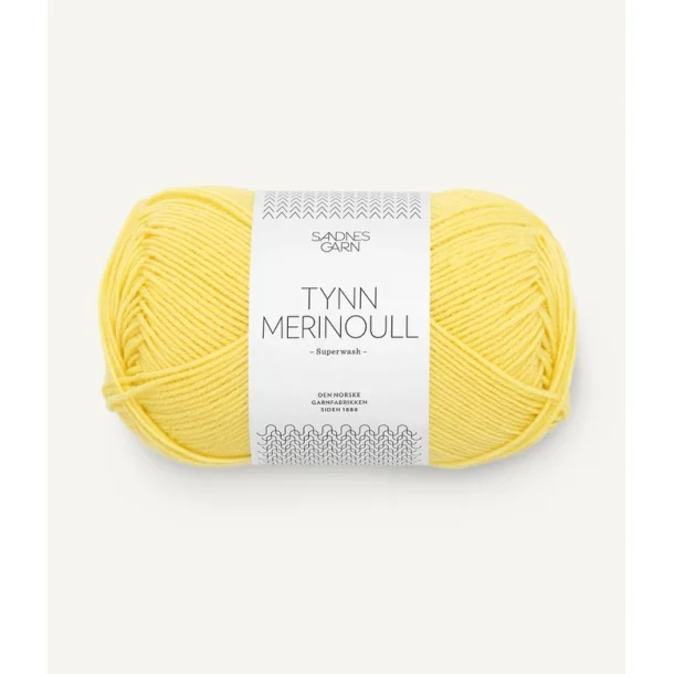 Sandnes - Tynn Merinoull Fv. 9004 Lemon