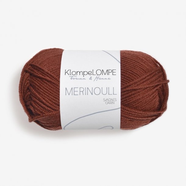 KlompeLOMPE - Merinould Farve 3355 Rust