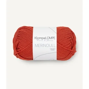 KlompeLOMPE - Merinoull Fv. 3837 Rd Tegl