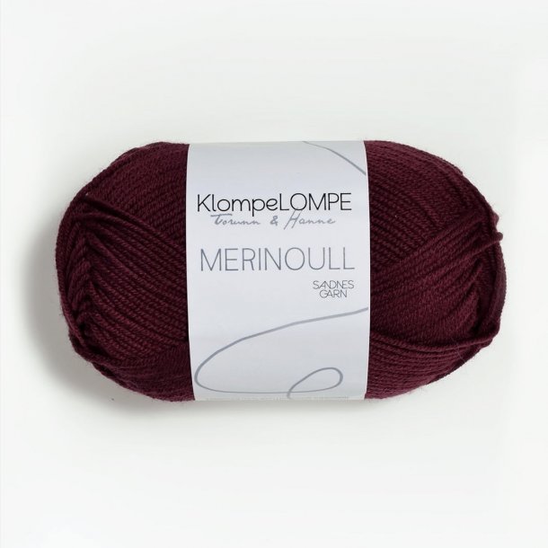 KlompeLOMPE - Merinould Farve 4554 Mrk Rustrosa