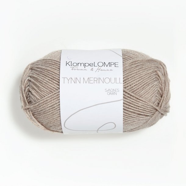 KlompeLOMPE - Tynn Merinould Fv. 2650 Beige Meleret