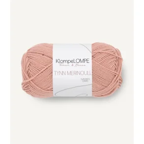 KlompeLOMPE - Tynn Merinoull Fv. 3332 Pudder Rosa. 