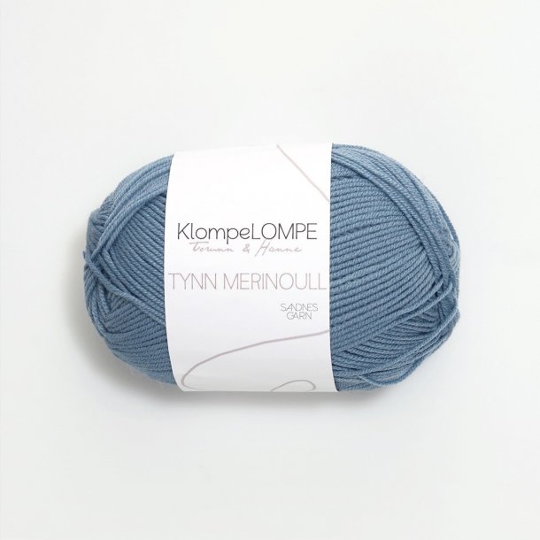 KlompeLOMPE - Tynn Merinould Fv. 6033 Jeansbl