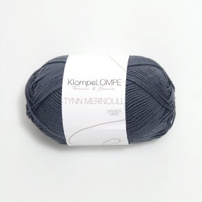 KlompeLOMPE - Tynn Merinoull Farve 6061 Mrk Grbl.