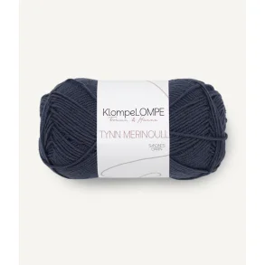 KlompeLOMPE - Tynn Merinoull Fv. 6081 Marine. 