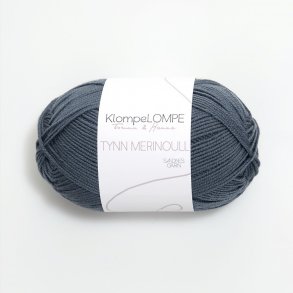 KlompeLOMPE - Tynn Merinoull Farve 6571 Blgr.
