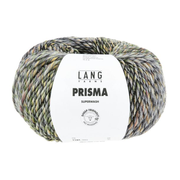 Lang Yarns - Prisma Fv. 03 Gr�n/Sort/Gr� Multi