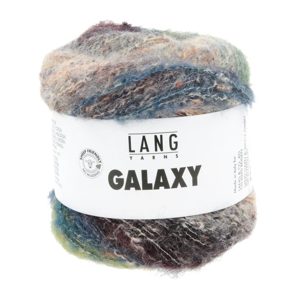 Lang Yarns - Galaxy Fv. 06 Sort/Gr�n/Beige Multi